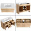  Meuble-lavabo sur pied simple 48 po avec plateau en résine Sleightby-1795021621