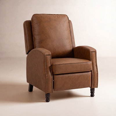 Clarina Leather Nailhead Recliner