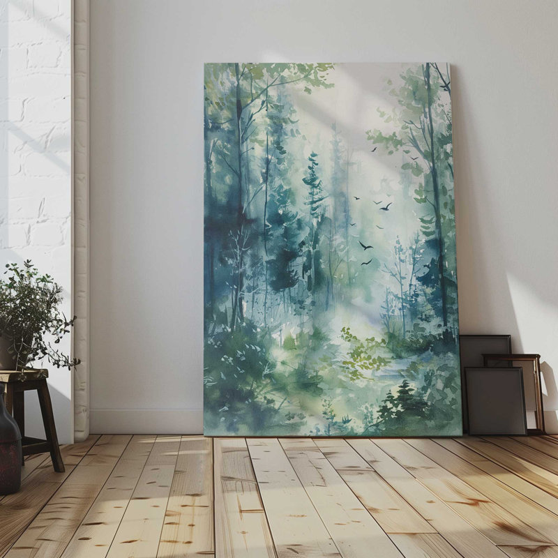 «Enchanted Forest Scene I», reproduction sur toile, Toile tendue, H 18 po x l 12 po x P 1,25 po