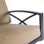 Ensemble de 2 chaises d'extérieur pivotantes avec chaise berçante et coussin