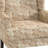 Duward Paisley Sand Linen Upholstered Wingback Accent Chair with Rolled Arm and Solid Wood Leg-1428355994