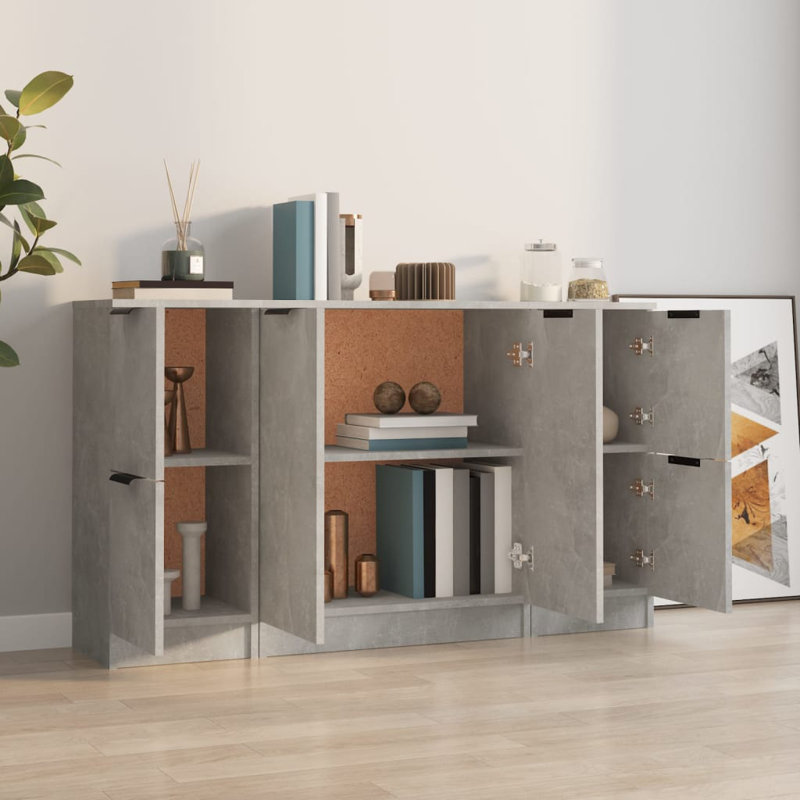 Krissie 60cm Sideboard, Concrete Grey