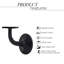 Nome Black Antique Handrail Brackets With Color Matched Set Screws (Pack Of 2)
