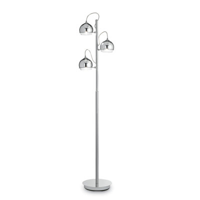 Evert 63.78'' Chrome Tree Floor Lamp
