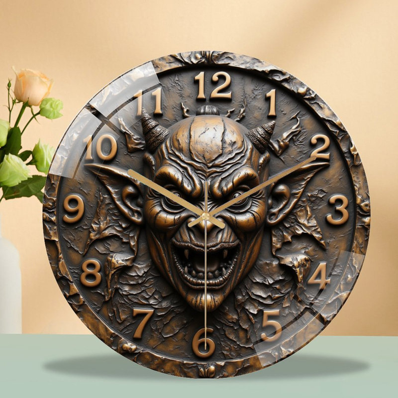 Horloge murale 12 po Demon