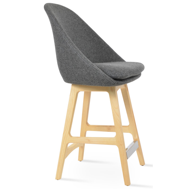 Tabouret Avanos, Tabouret de bar (hauteur de siège de 28,7 po), Caramel, Naturel