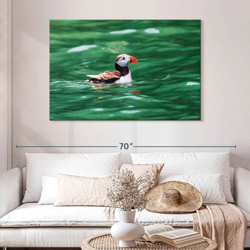 Crowle Floating Puffin, 32" H x 48" W