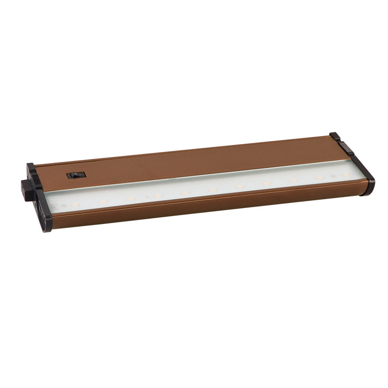 Barre d’éclairage de dessous de meuble 13 po del CounterMax MX-L120-DL, Bronze métallique