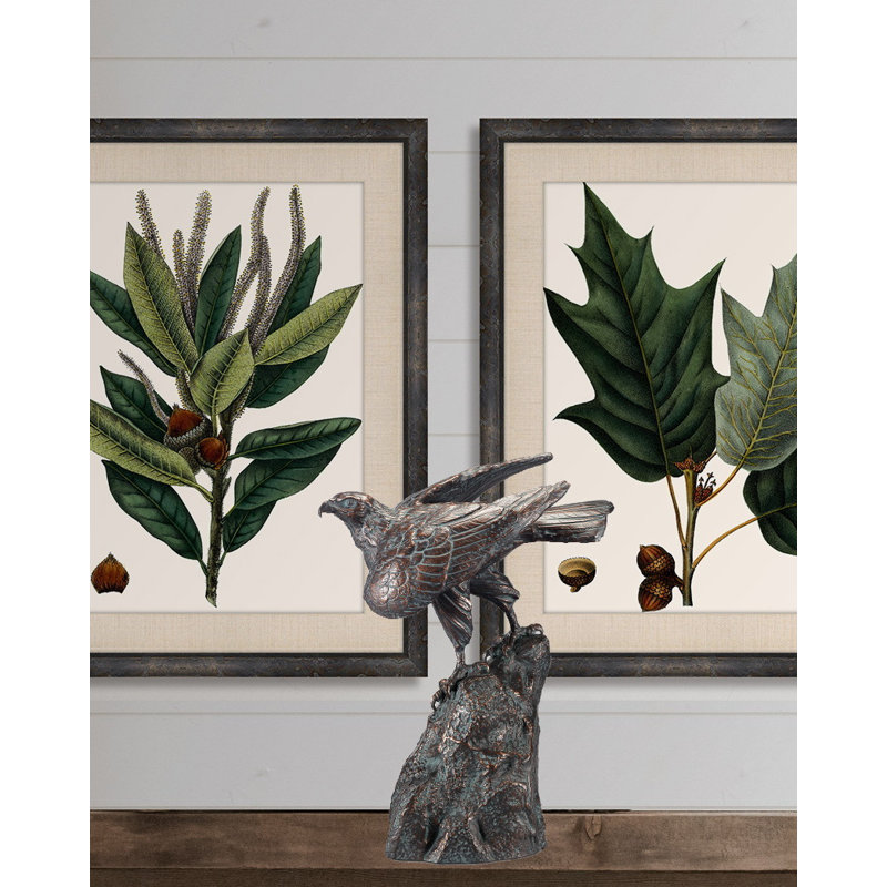 Perching Hawk Sculpture