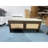 Pp Bench With Cushion For Bedroom, High - Density Sponge, Easy Maintenance, Proof Design Faux Shoe Padded Seat And Design, Engineered Hardwood, Ample Storage Shoes