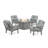 Prairie 5 Piece Multiple Chairs Seating Group with Cushions-88752825-131209911