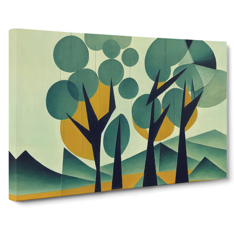 Spellbinding Abstract Trees - Wrapped Canvas, 35cm H x 50cm W x 3cm D