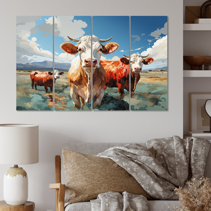 Farmhouse Animals Wall Decor on Metal