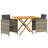 Patio Dining Set 3 Piece with Cushions Seat-1237287539