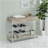 Ethel Grey 2-Drawer Home Bar Storage With Wine Rack