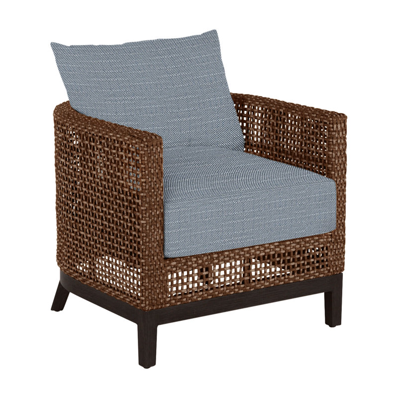 Peninsula Barrel Chair, Welt + Standard fill, Verona Fossil, Mahogany/Chestnut