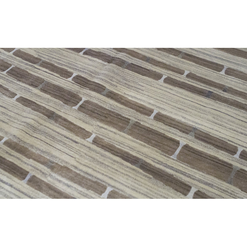 Hand-Knotted High-Quality Brown Area Rug