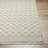 Lavande Checkered Wool Area Rug in Tan/Ivory-2143146944