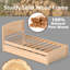 Lit plateforme simple en bois massif avec lit gigogne-1392886414