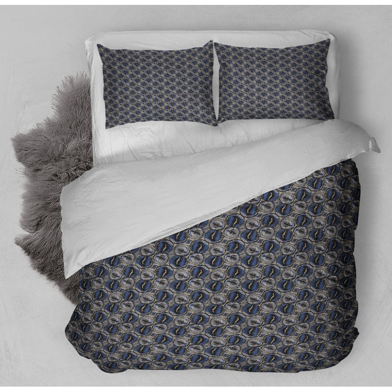 Channel Geometric Shapes Comforter, King Comforter + 2 King Pillowcases