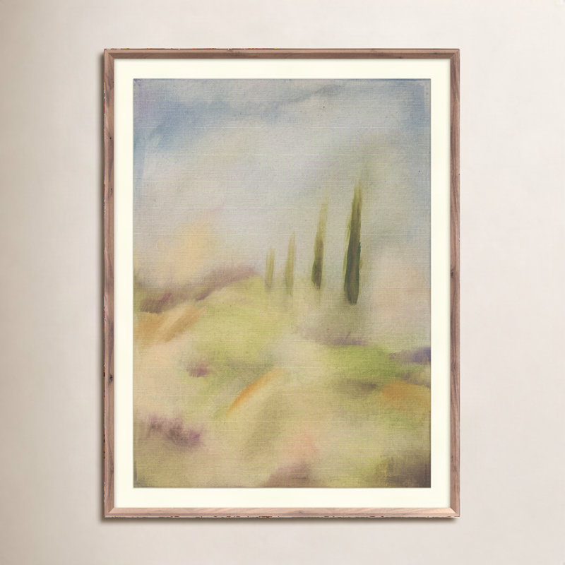 Tuscan Painting by Jess Engle, Rustic Walnut Framed, 32" H x 24" W
