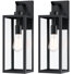 Schock Matte Black Outdoor Wall Lantern