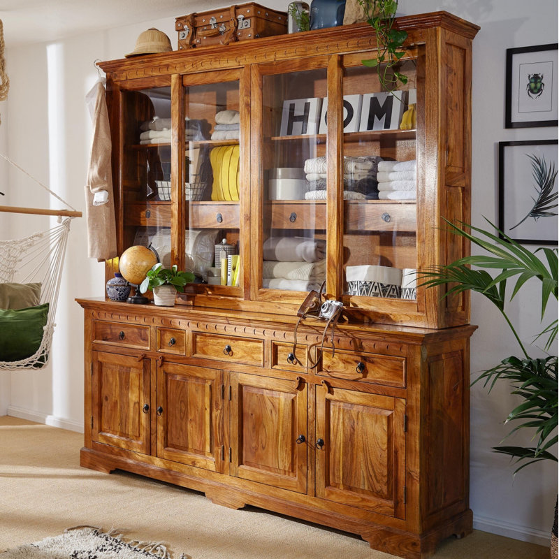 Oxford Display Cabinet, Honey