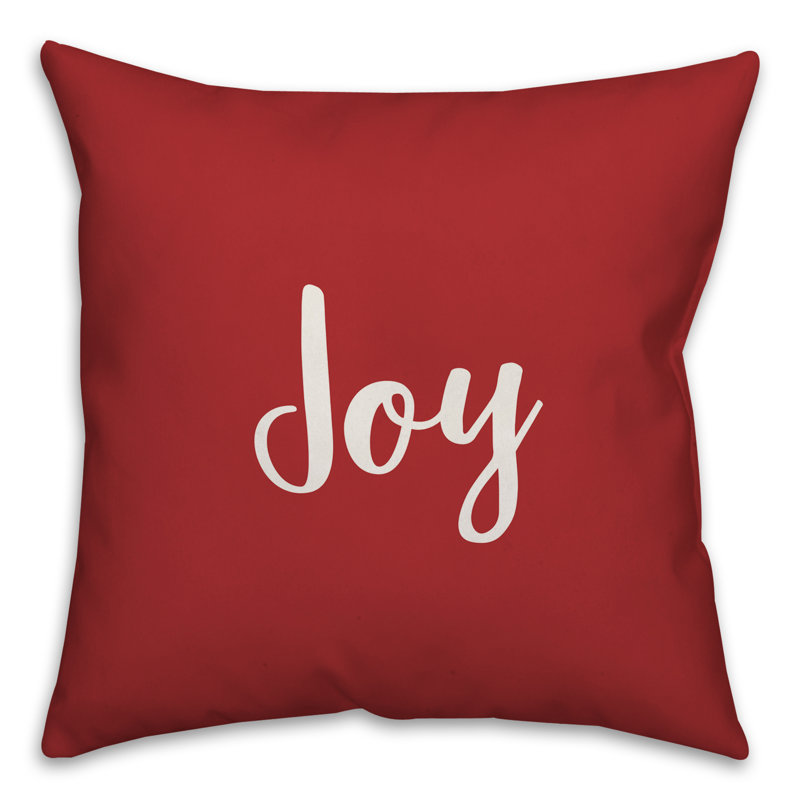  Coussin Joy, Rouge, Coussin décoratif