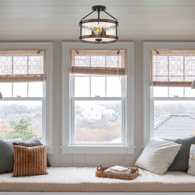 Kateri Glass Semi Flush Mount