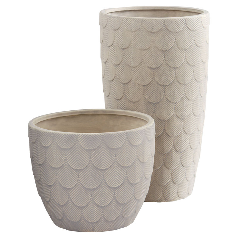 Nereus Handmade Ceramic Planter, 14.5" H x 9" W x 9" D