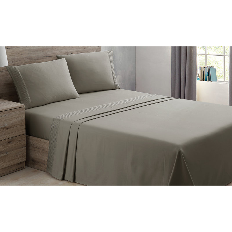  1000 Thread Count Sheet Set, Gray, Queen