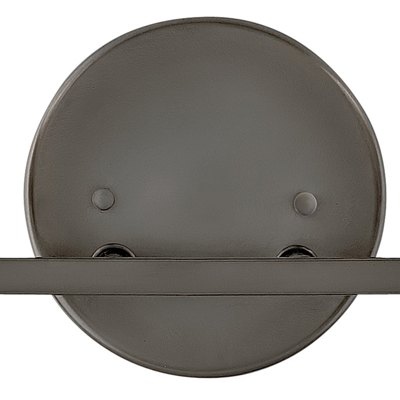 Ana 2-Light Bath Vanity w/ Faceted Heavy-Cut Diamond-Shaped Crystal Shades - Black Oxide