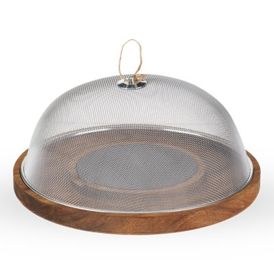 Twine Modern Manor Round Wood Tray