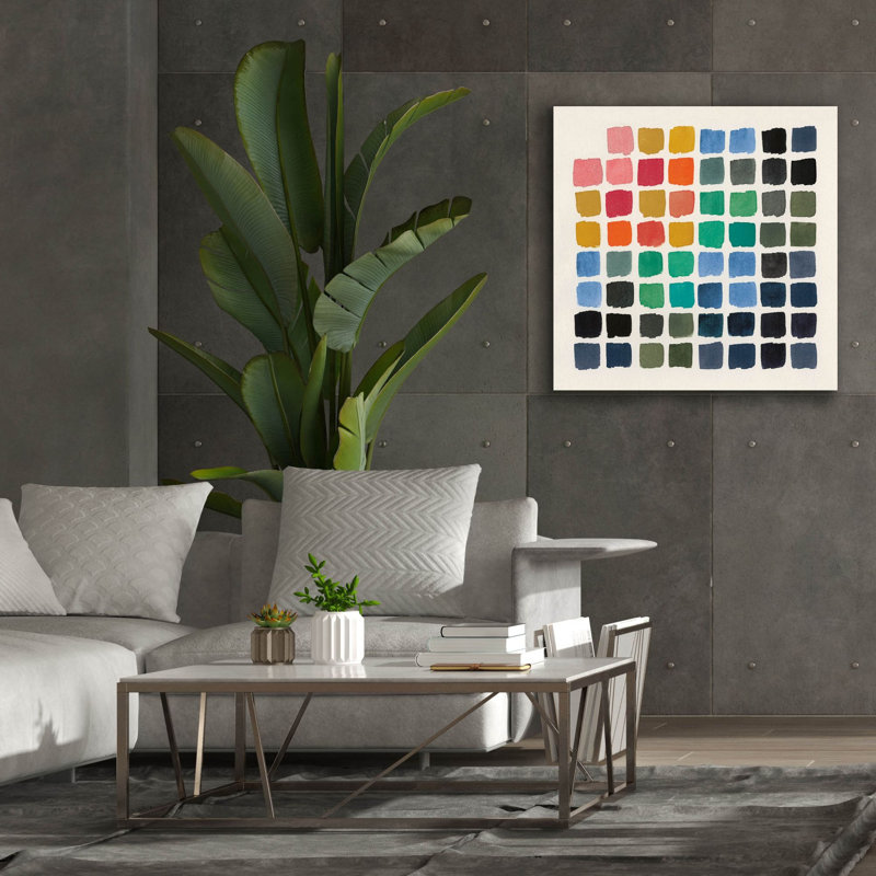  «Retro Color Graph» par Wild Apple Portfolio, art mural sur toile, 37 po x 37 po