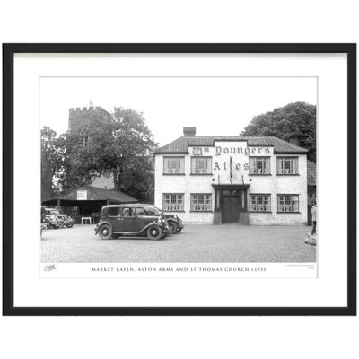 Market Rasen, Aston Arms And St Thomas Church C1955 - Single Picture Frame Print