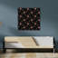 Woven Dots And Ditsy Flowers Black Seamless Pattern by Annick - Wrapped Canvas Print-1733928853