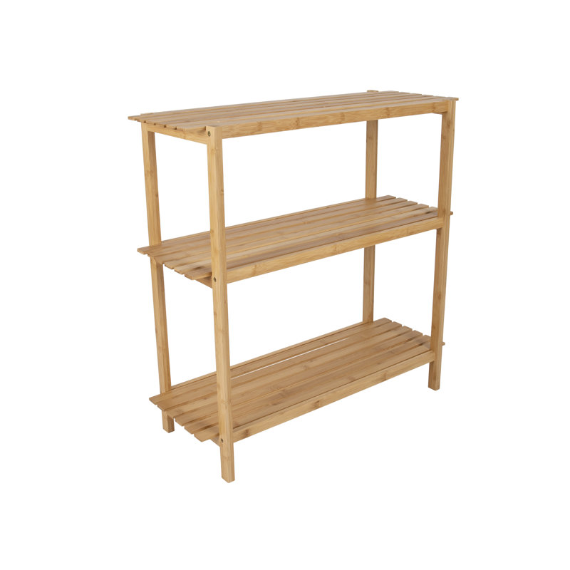 Kasuri 80cm W Solid Wood Storage Rack