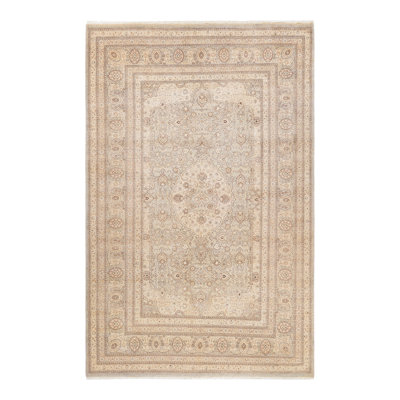 Oakhur One-of-a-Kind 6' 3" X 9' 8" 2000s Wool Area Rug in Grey