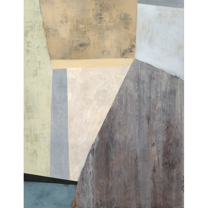 Spring Divide II Painting by Barclay Butera, 61" H x 47" W x 1.5" D, Hand Embellishment Texture