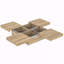 Table basse avec plateau coulissant et rangement