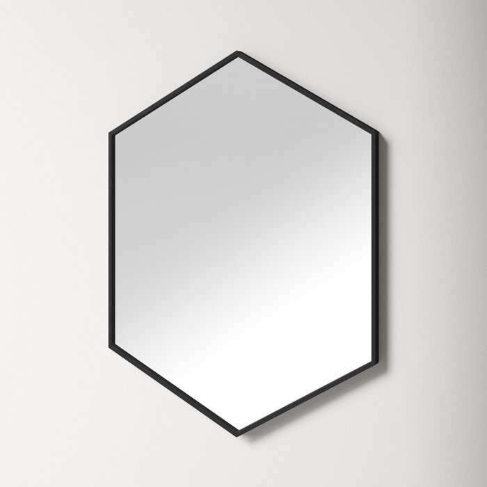 AllModern Breckler Hexagon Metal Wall Mirror & Reviews | Wayfair