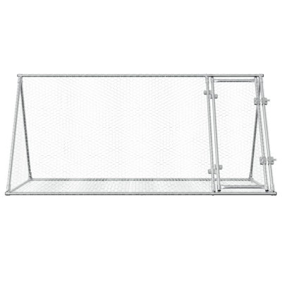 Rabbit Hutch Silver Galvanised Steel