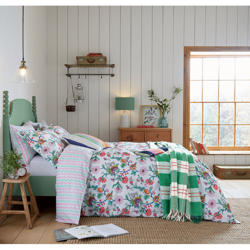 Indienne Floral Multicolour 180 TC, Kingsize - 2 Standard Pillowcases