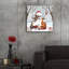 Art mural en verre épique «Snowy Forest Friends» par Elle Media Group SA, 24 po x 24 po-117482287