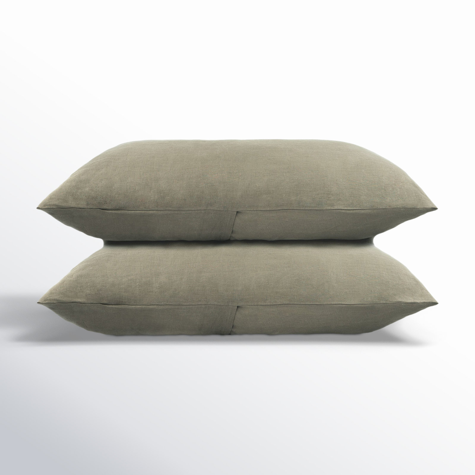 Linen Pillowcase, Moss, Standard Pillowcase