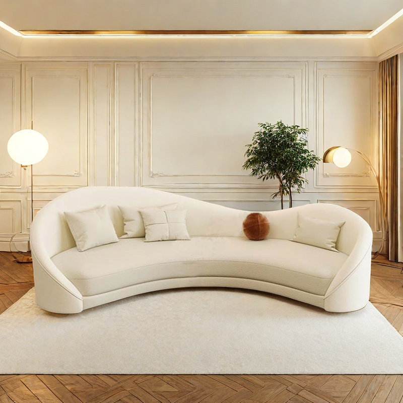 Canapé courbé 78,74 po Minimalist Modern