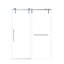 Porte de douche coulissante sans cadre 44-48 "x 76" H