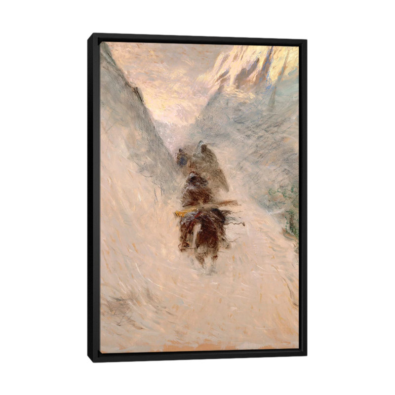 « mountain pass » par ernest chiriacka, impression sur toile tendue, H 26 po x l 18 po x P 1,5 po, Toile avec cadre noir