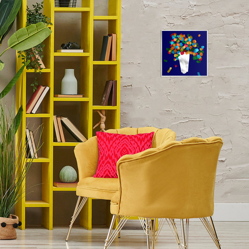 "Abstract Flower Vase", art mural sur bois par Bellasai Art