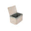 Wicker 61 cm White Wash Chest Hamper Basket With Lining
